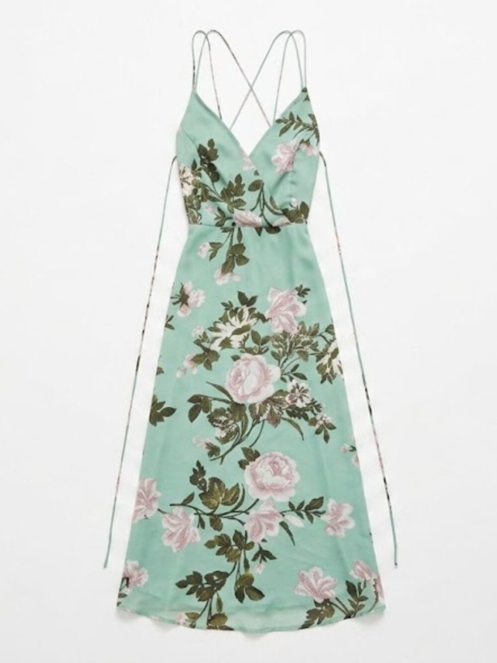 ASOS Mint Green Floral Maxi Dress